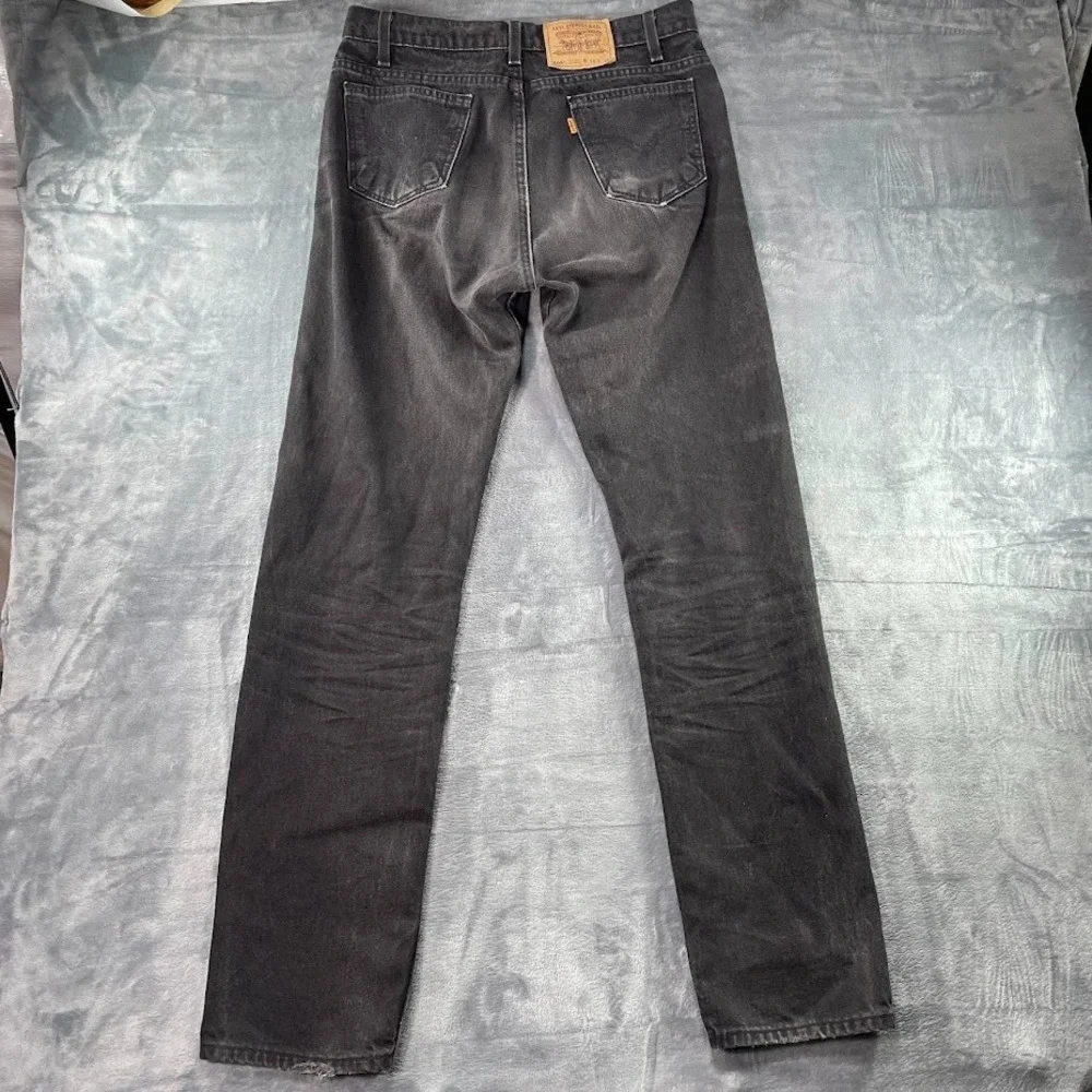 Vintage Levis 505 Orange Tab Jeans Mens 34x34 Black Made in USA 1995 Straight